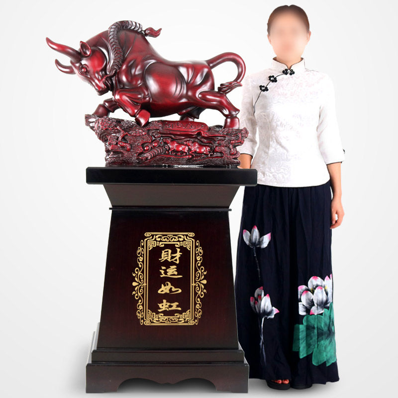 树脂落地牛大摆件办公室招财华尔街牛的饭店公司乔迁开业礼品送人
