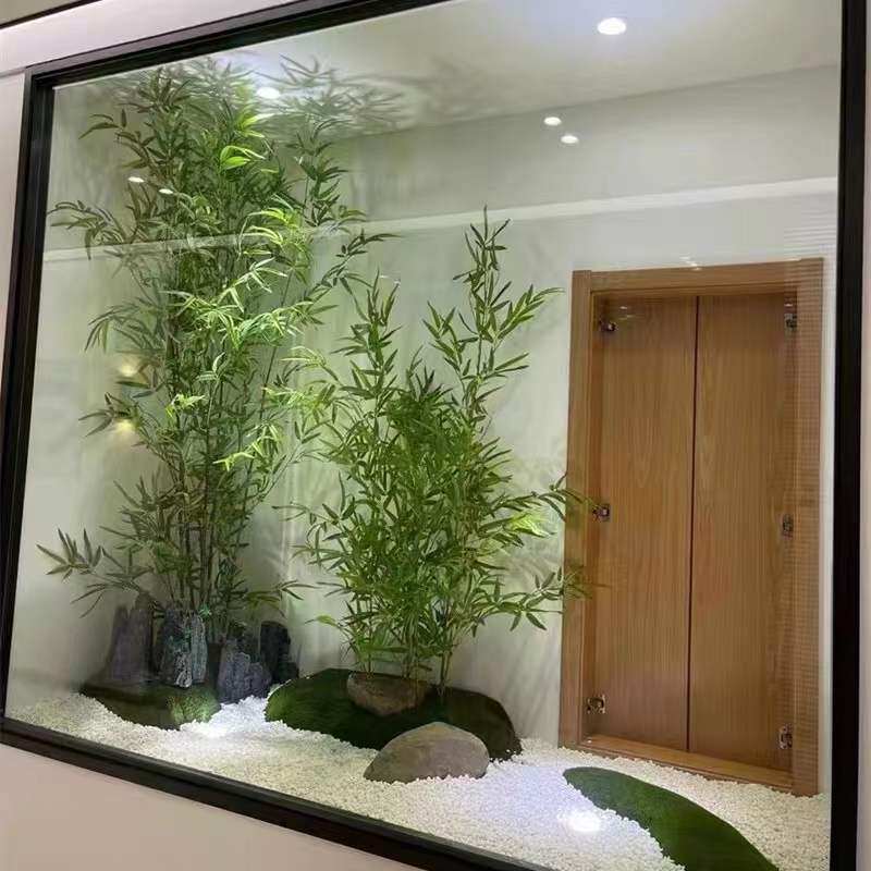 仿真竹子细水竹毛竹装饰隔断客厅屏风装饰橱窗玄关假竹子仿真竹子