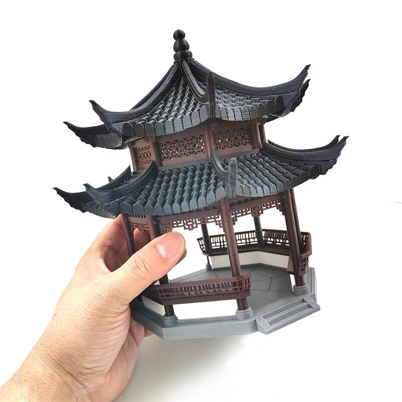钰书房鱼缸造景盆景假山凉亭吸水石装饰配件微景观古建枯山水摆件