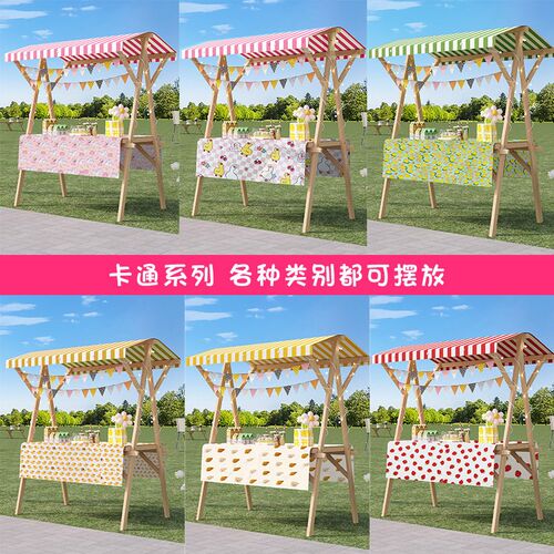移动可折叠摆摊展示架市集夜市小推车桌花车促销地摊车集市摊位架
