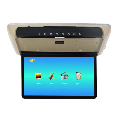 轿车SUV商务迷你款汽车载吸顶屏MP5高清1080P显示器HDMI手机同屏