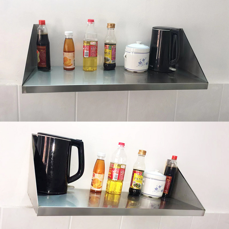 不锈钢墙托壁挂式厨房置物架上墙架子墙上吊架挂墙架调料架碗盘架