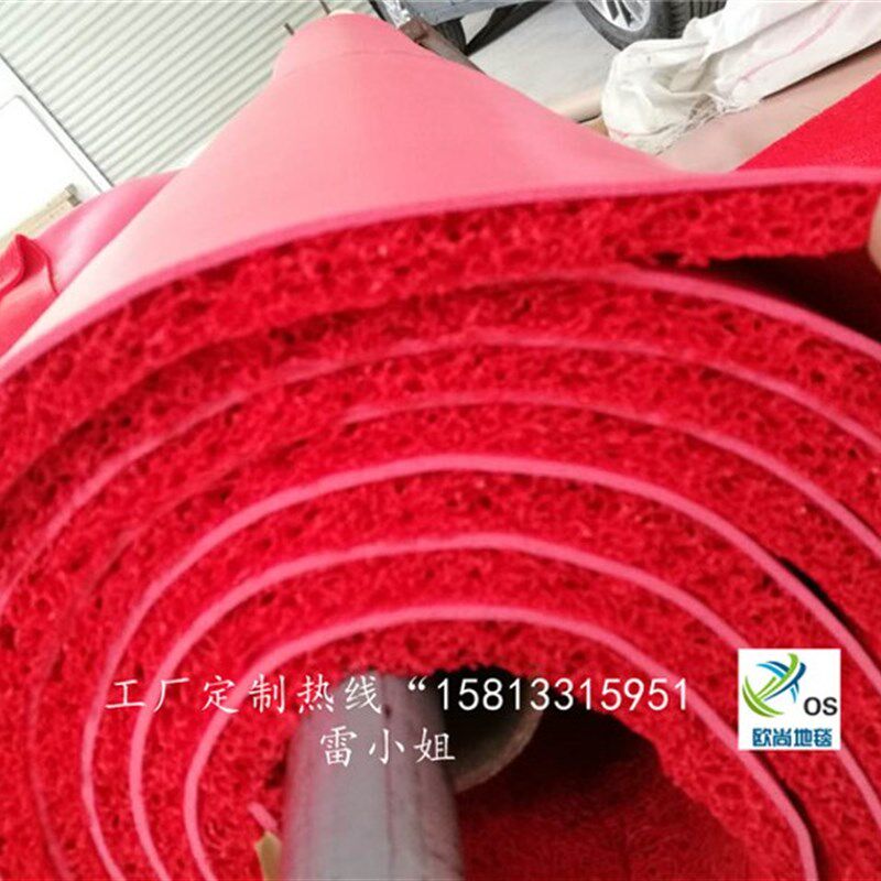 电梯地垫定制pvc塑胶丝圈地垫酒店迎宾logo星期地毯 欢迎光临地垫
