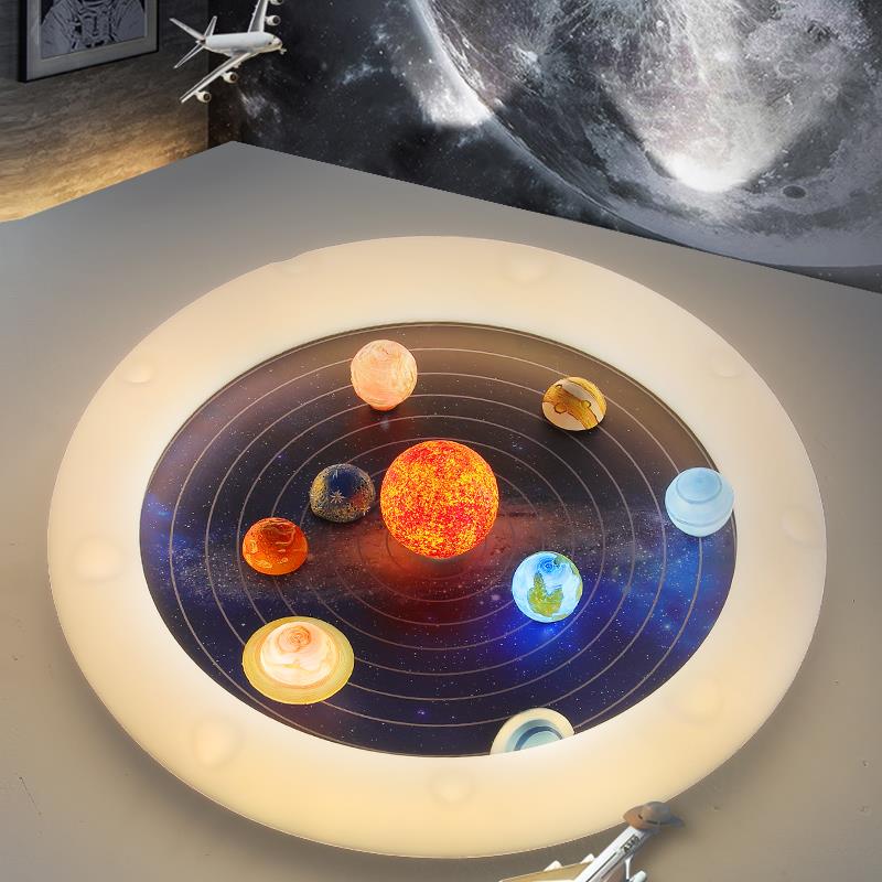灯氏全光谱护眼太空灯儿童房星球灯男孩女孩创意卧室智能吸顶灯