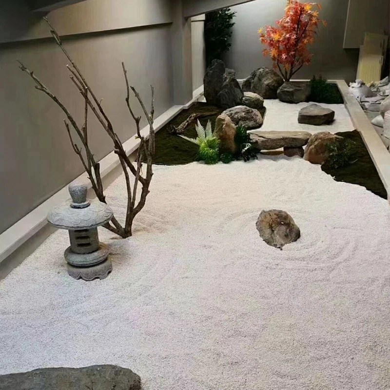 50斤石英砂颗粒细沙白色砂子枯山水造景酒店烟灰缸游乐场丙烯画沙