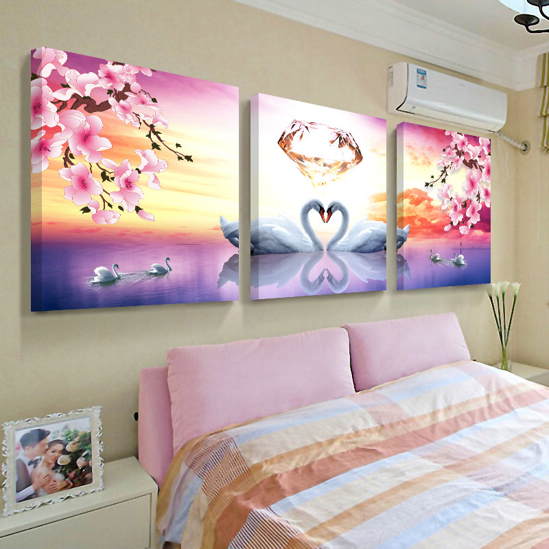 轻奢温馨高级感主人房夫妻主次卧室床头装饰画背景墙挂画2025新款