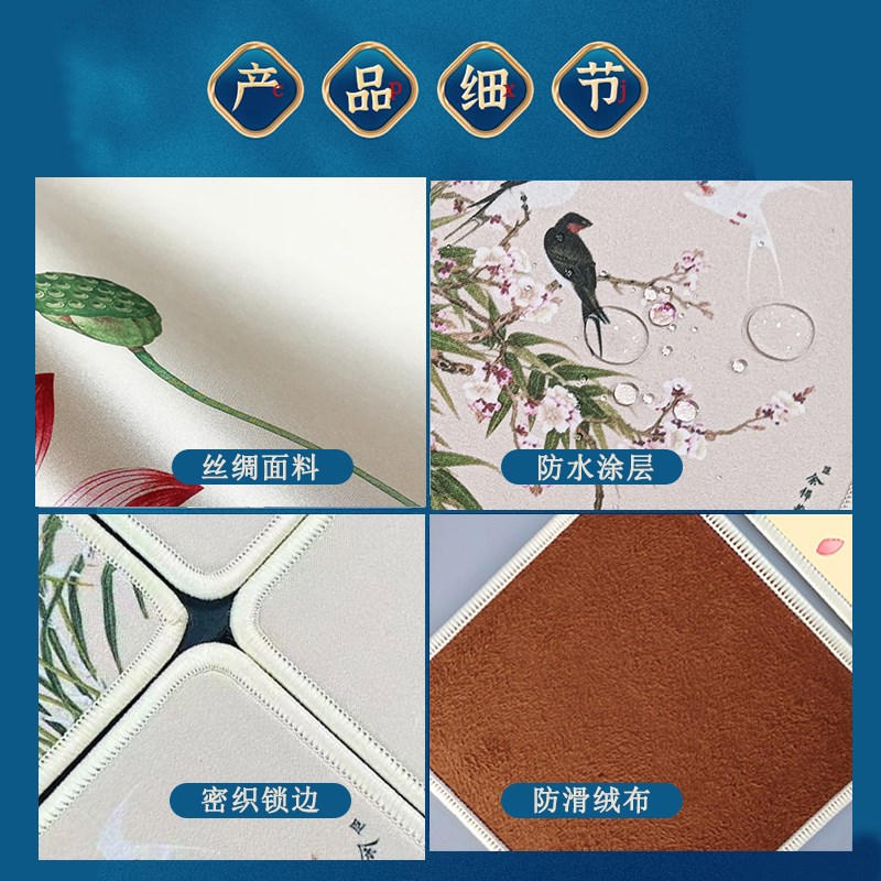 京剧戏曲脸谱非遗文创丝绸杯垫中国特色礼物送老外北京特产伴手礼