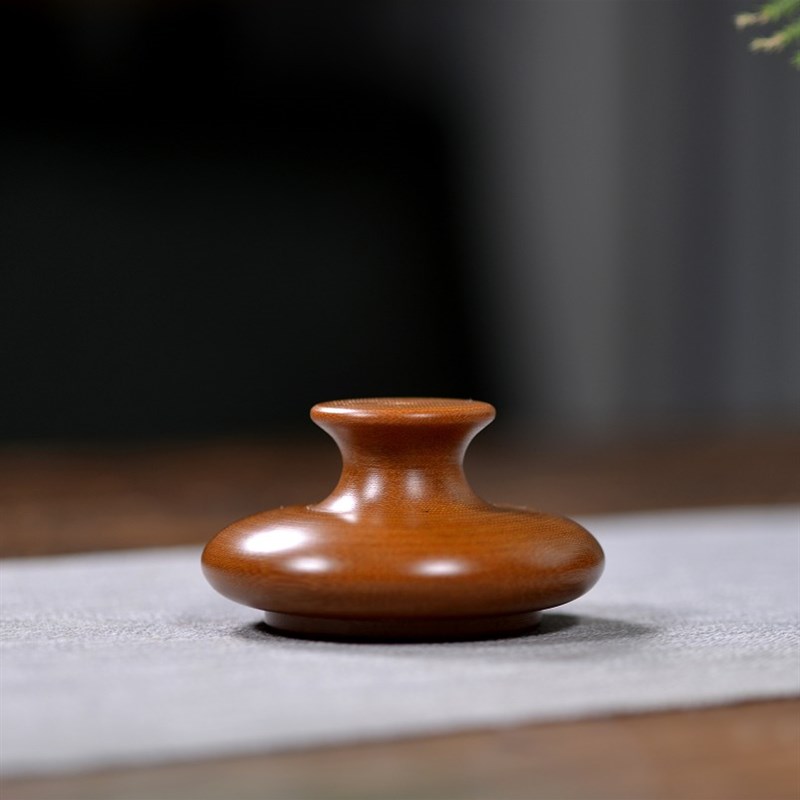 新品家用紫砂壶盖托盖置中式功夫茶具复古风花瓶茶壶盖架零配包邮