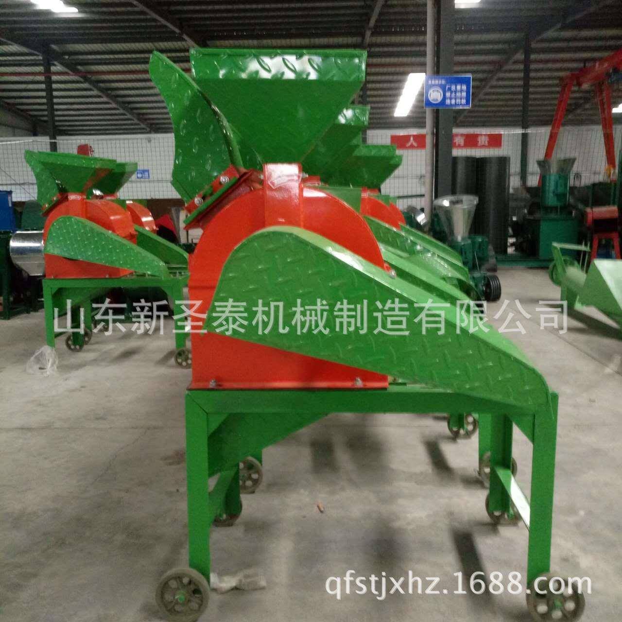 锤片式饲料粉碎机铡草粉碎多功能机器小型家用粉碎机价格