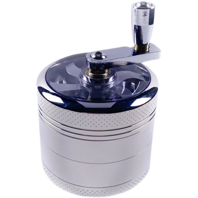 手摇磨烟器grinder碎烟器烟草研磨器大号金属磨具手动四层55mm