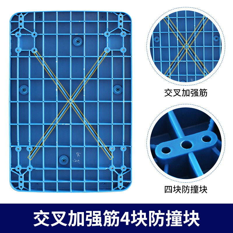 静音双层手推车仓库搬运拉货平板车四轮拖车小推车多功能手拉车