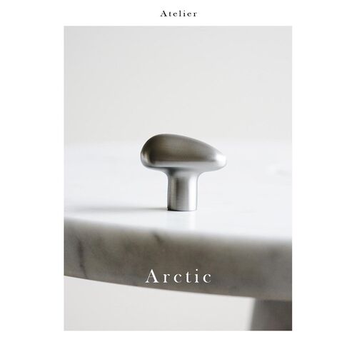Atelier Arctic  原创设计哑光银黄铜柜门拉手衣柜橱柜抽屉把手