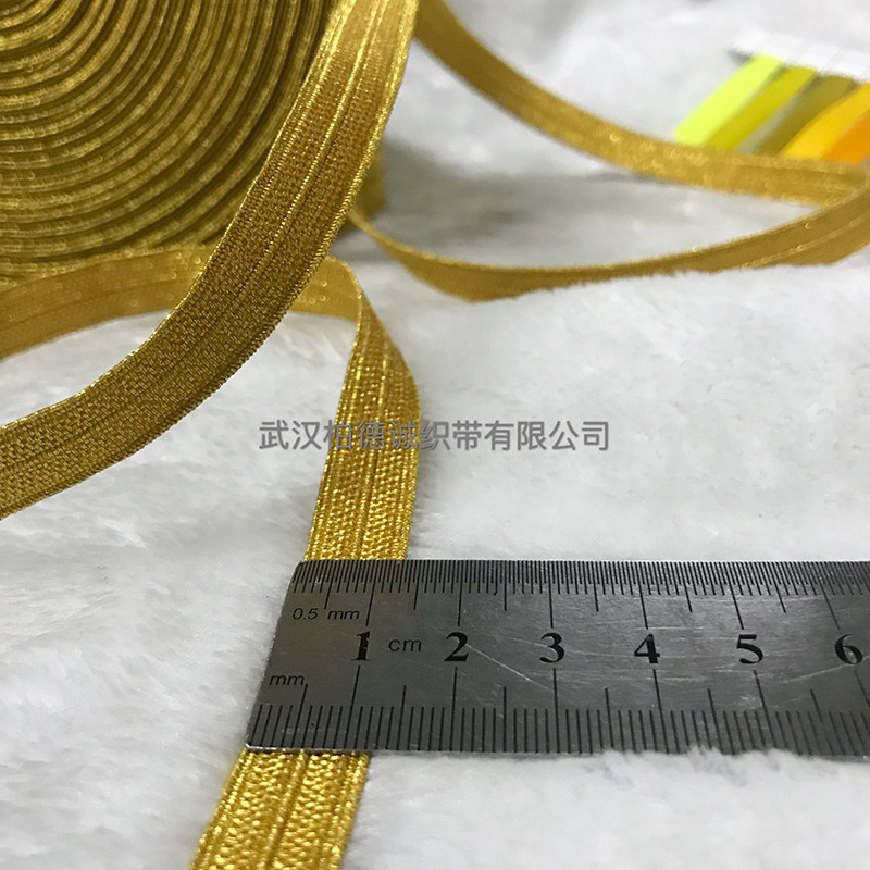 金色织带金属丝金线仪仗队礼服制服袖带裤子侧边条装饰带服装辅料