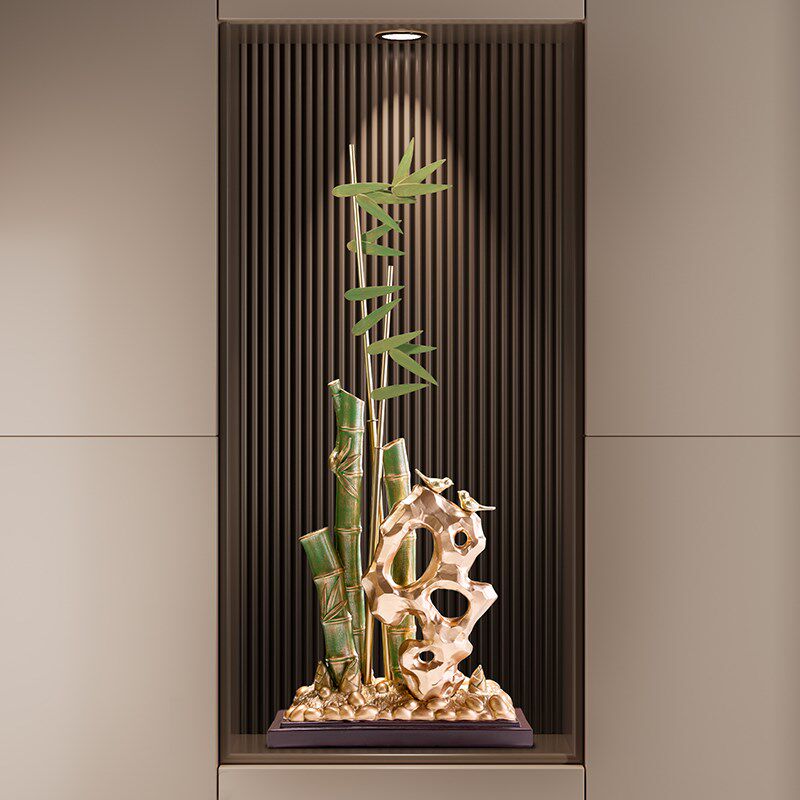 节节高升竹子入门玄关摆件高级感小众客厅装饰工艺品乔迁新居礼品