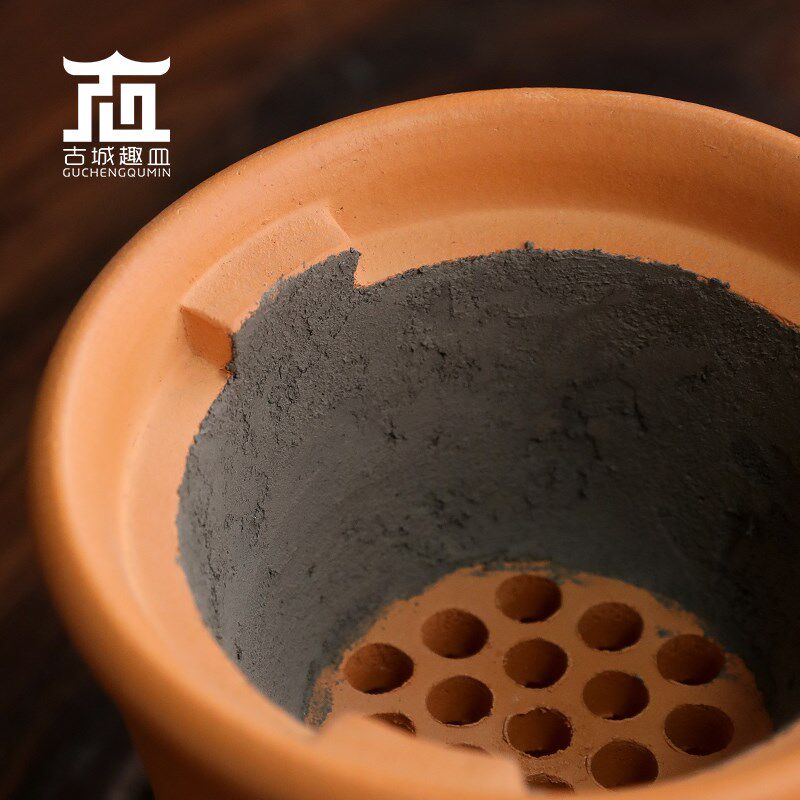 潮州红泥白泥手工炭炉小火泥陶炉工夫茶烧水煮茶炉耐用省炭室内外