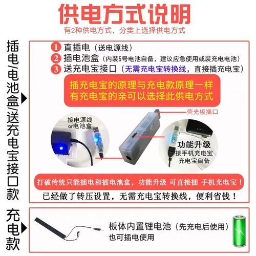 led发光小黑板荧光板60 80手写电子广告牌闪光屏萤莹光版银光黑板