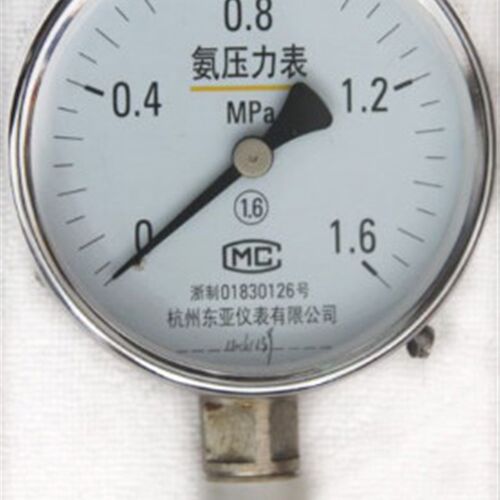 YA-100 0-1.6Mpa氨气压力表 氨气压力真空表 氨用压力表 东亚仪表