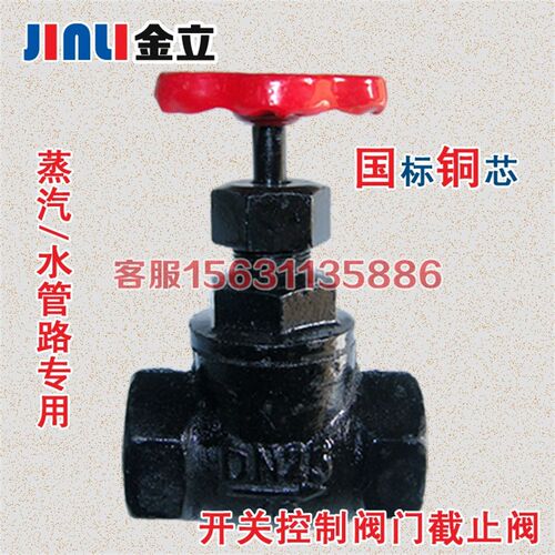 J11T-16内螺纹内丝铸铁截止阀 锅炉蒸汽截止阀DN15 20 25 32 50