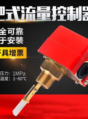 H流量计水流开关控制器FS系列入式流水液体感插应靶式流量感测器