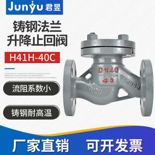 H41H-40C铸钢法兰升降止回阀止逆阀逆止阀DN50 65 80 100 150 200