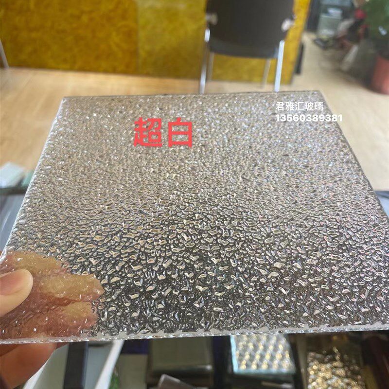 超白普白钻石5厘4厘钢化屏风隔断化妆室门厨房门玻璃半屏钢隔断