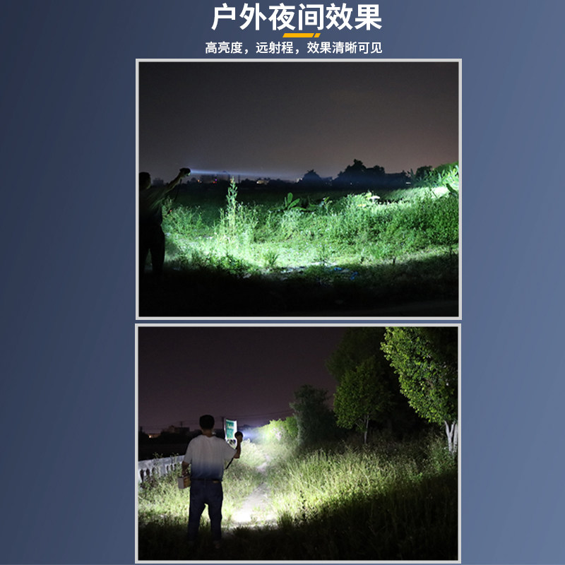 HID手持氙气灯35W-220W超亮远射12V车载探照灯24V船用软皮疝气灯