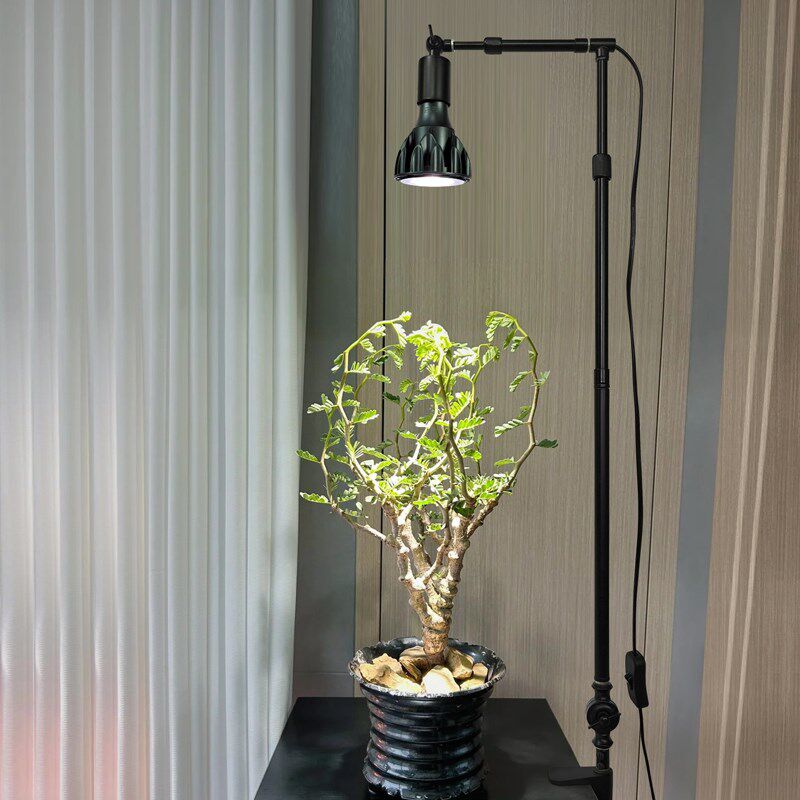 植物补光灯仿太阳全光谱热植多肉绿植微景观鱼缸伸缩夹子生长灯架