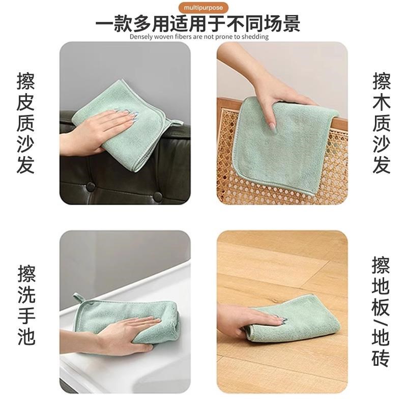 高档擦家具专用抹布家用开荒保洁地板擦灰毛巾吸水麻布擦桌子柜子