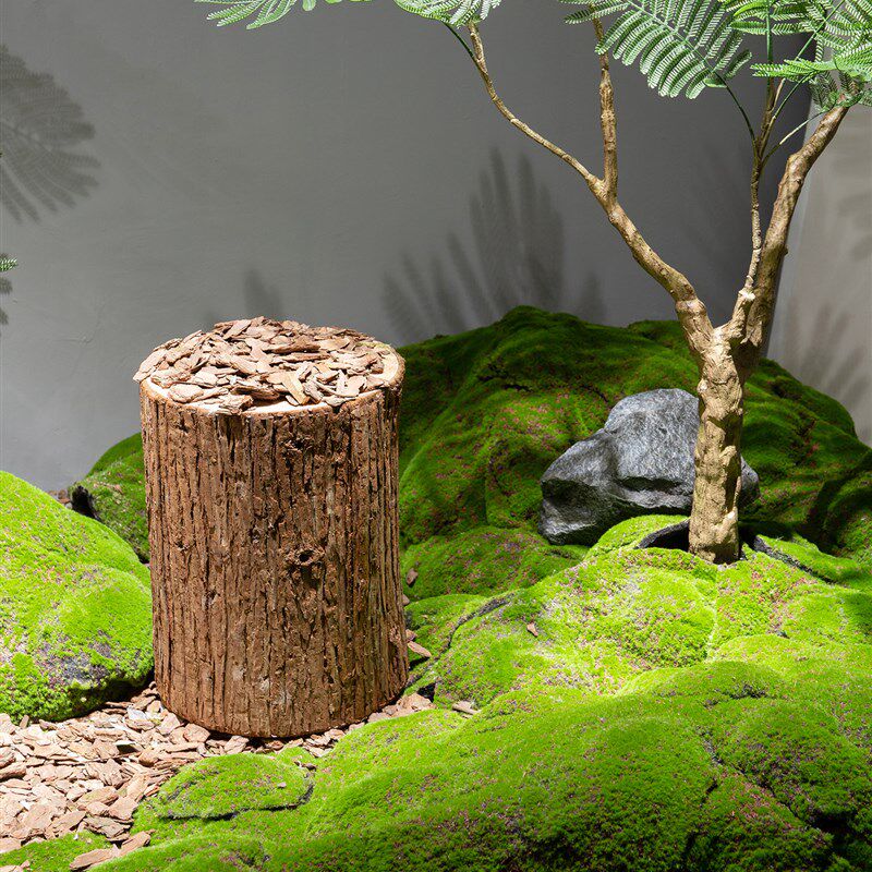 彷真苔藓块绿植造景布置青苔草坪不规则山坡鼓包块产品摄影道具