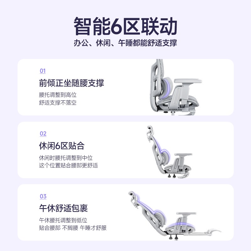 人体工学椅子护腰久坐舒适家用电脑椅游戏电竞椅可躺办公室座椅