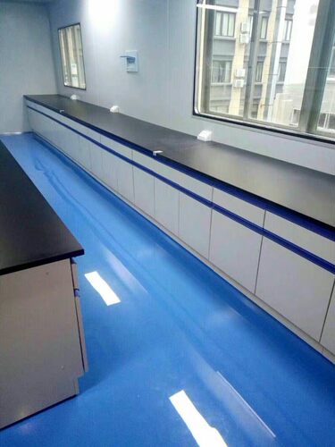 实验室实验台钢木PP边台试验台桌化验室操作台理化板工作台通风柜