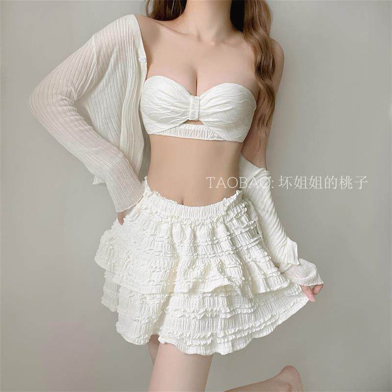 无肩带美背隐形内衣女秋冬小胸聚拢显大防滑裹胸贴抹胸文胸胸罩