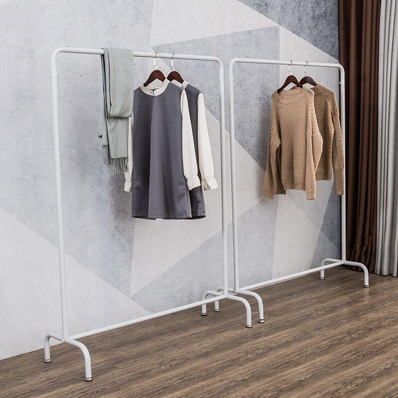 白色服装店展示架女装店挂衣架落地男装挂架童装中岛架衣服货架