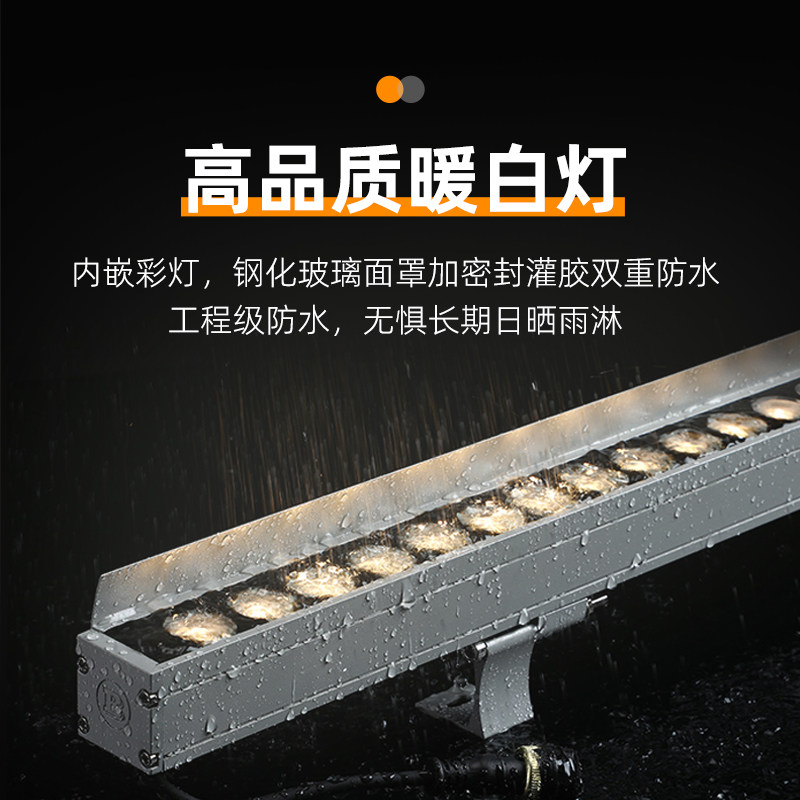 加单色灯不锈钢哑光瀑布出水口庭院水幕水帘流水口造景水景墙人造