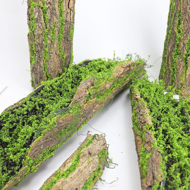 彷真苔藓树皮装饰假青苔微景观布置摆件绿植墙藤蔓管道遮挡遮丑