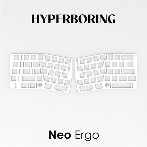 Neo Ergo客制化机械键盘定位板PP PC POM FR4 铝 红铜