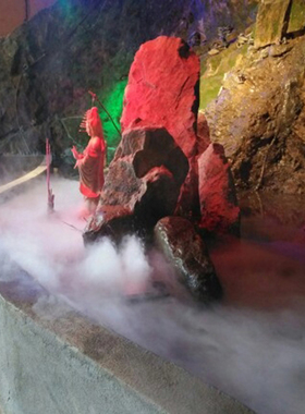 十头雾化板鱼池起雾水雾器烟雾造雾器假山流水雾化气加湿器喷雾