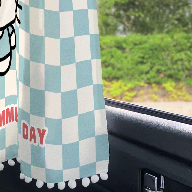 卡通汽车遮阳帘夏季儿童防晒隔热遮阳挡车载侧窗吸盘式遮光隐私帘