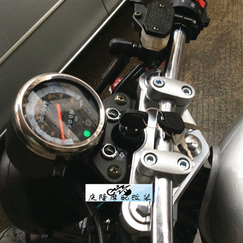 GN125摩托车复古改装单里程表套件雲豹赛驰路霸改装风暴仪表电门