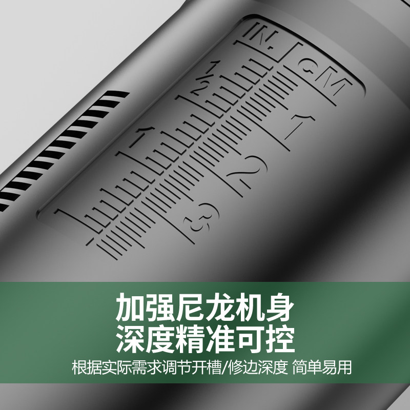 修边机电动倒装多功能锣机木铣木工工具雕刻铝塑板开槽机