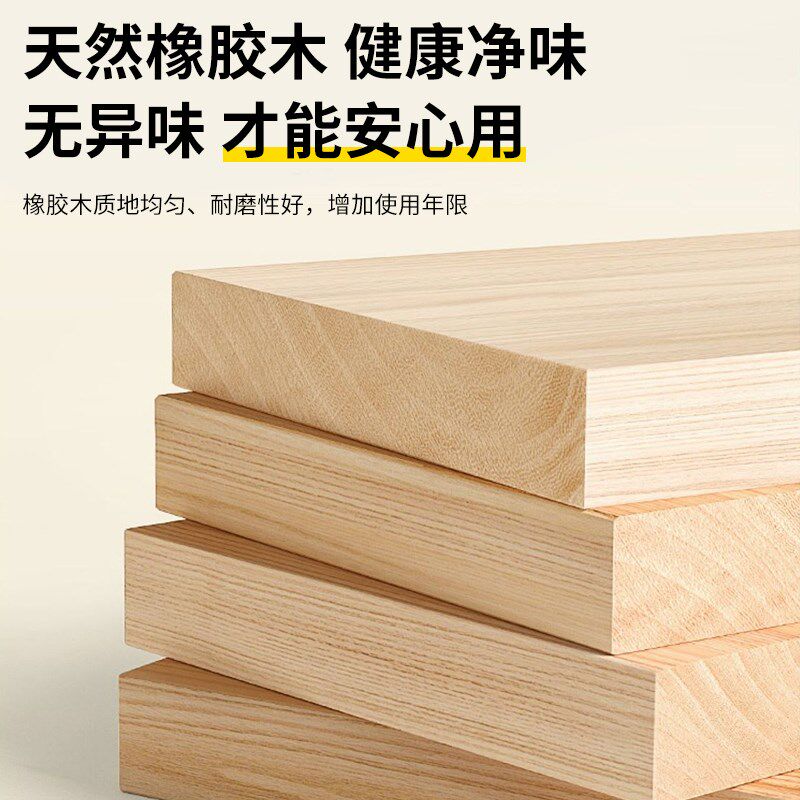 实木电视柜茶几组合橡胶木地柜现代简约小户型矮柜客厅原木储物柜