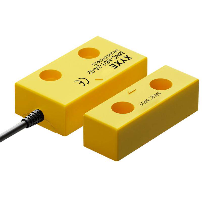 非接触式磁编码感测器安全门开关工业门磁两路接触点监控常开常闭