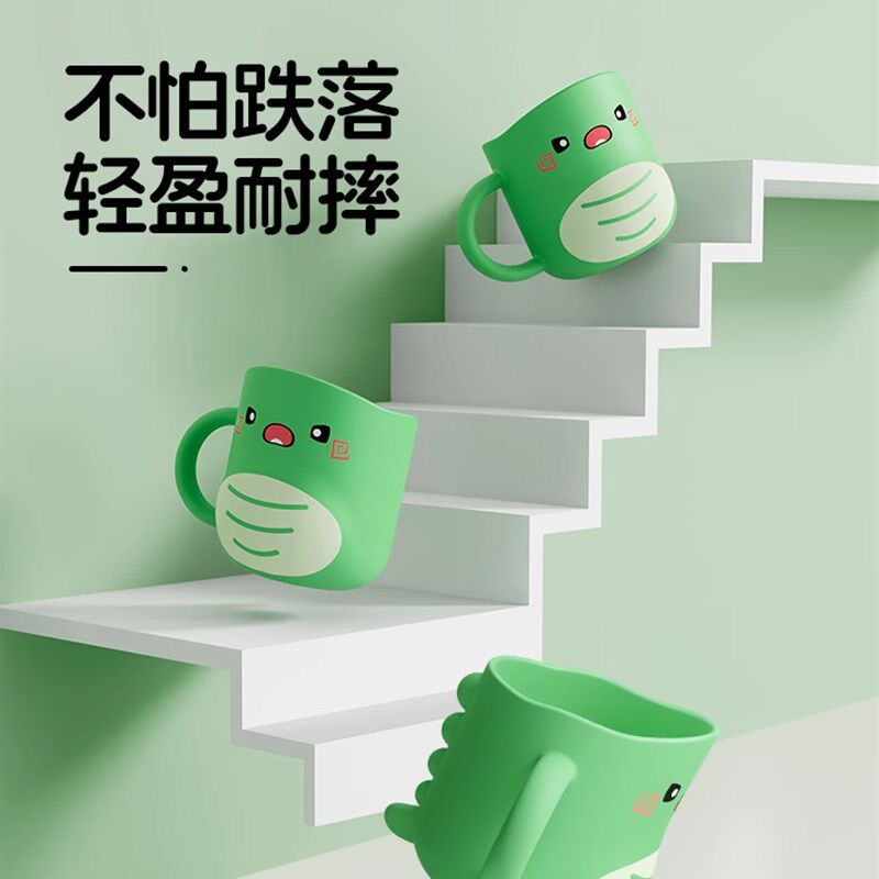 采购产品儿童牙刷杯,牙刷,恐龙杯,婴儿家用可爱卡通男女防摔漱口