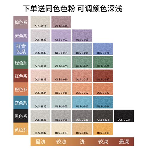 硅藻泥自修补专用1千克装弹涂干粉家用室内艺术涂料送工具教程