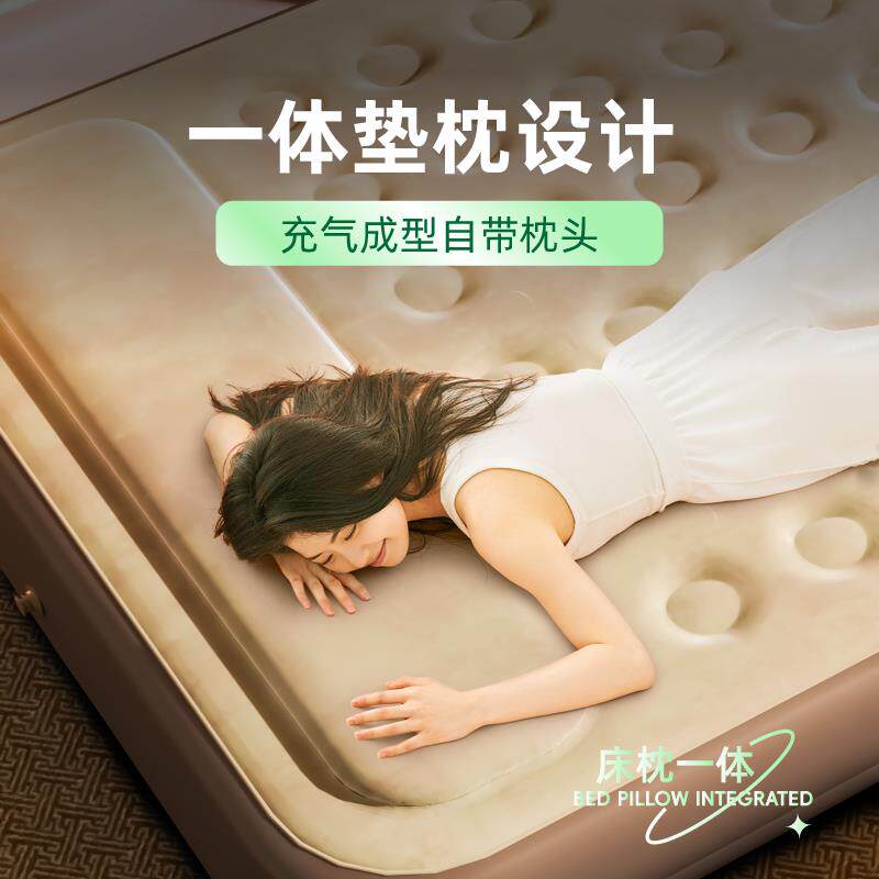 新款家用充气床垫加厚折叠打地舖气垫床户外单双人露营野营睡垫床
