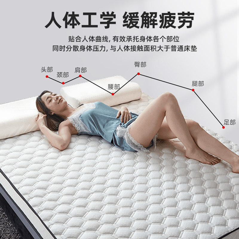 乳胶床垫软垫家用榻榻米海绵垫子学生宿舍租房专用1米5床加厚10cm