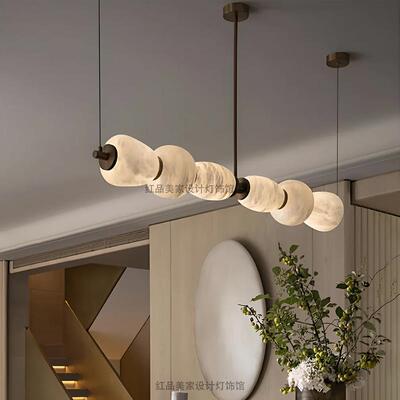 意式Marble lamp进口云石餐厅吊灯轻奢设计师全铜商用高级感灯具