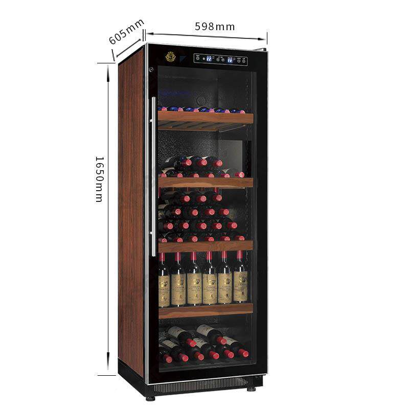 用立风冷双温红酒冷柜 商家用葡萄酒柜式触机屏压缩瓶装红雅绅宝