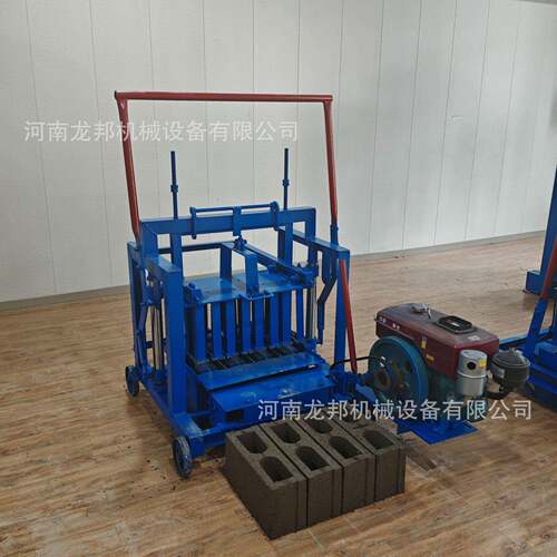 龙邦源头工可移动式柴油动BAE厂力凝烧土制砖混机多功能免打砖机