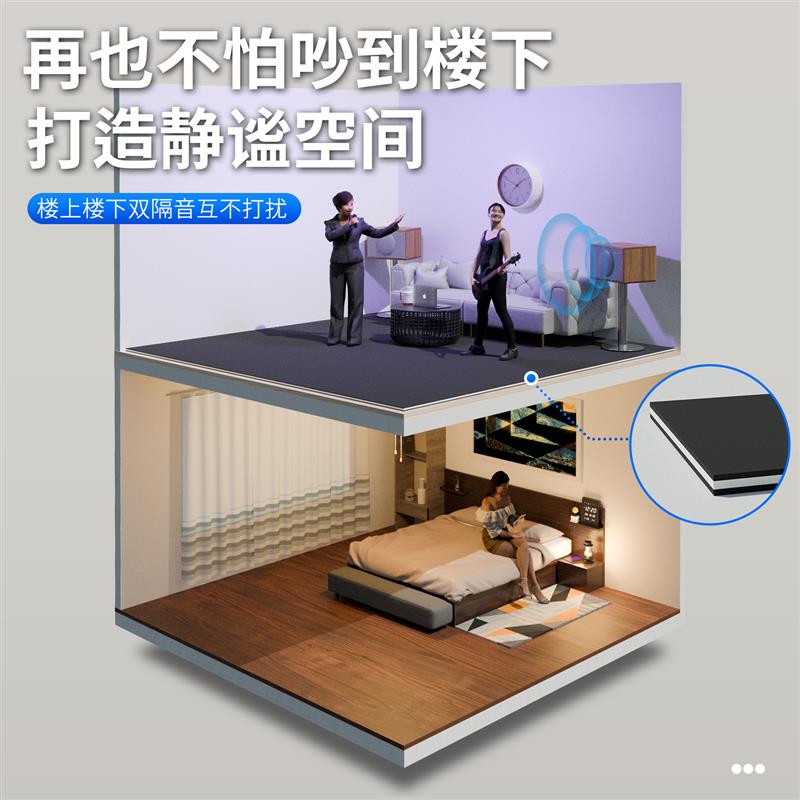 隔音减震垫楼层静音地面防震超强消音家用楼房楼上木地板止震垫